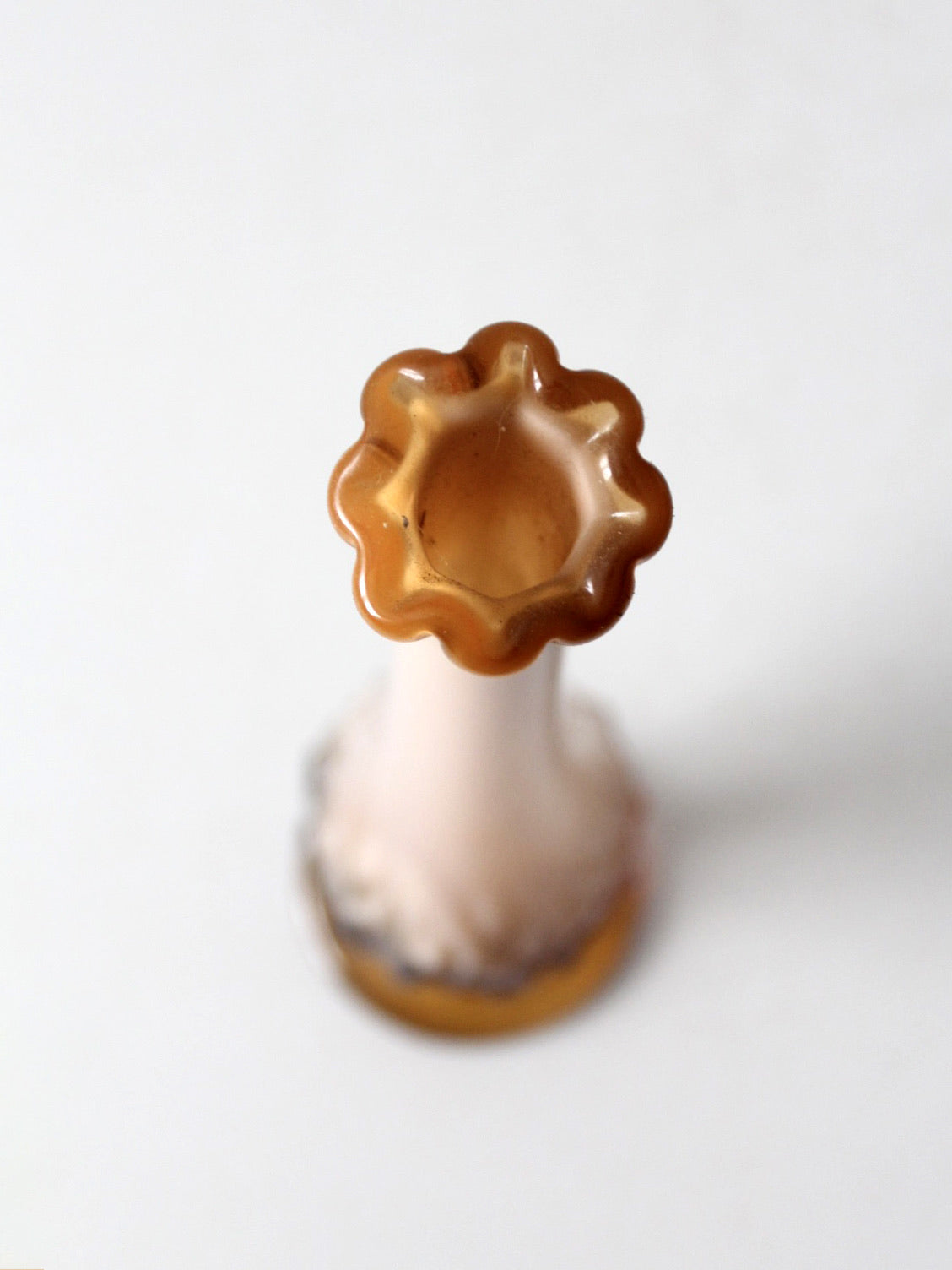vintage Fenton cameo opalescent bud vase