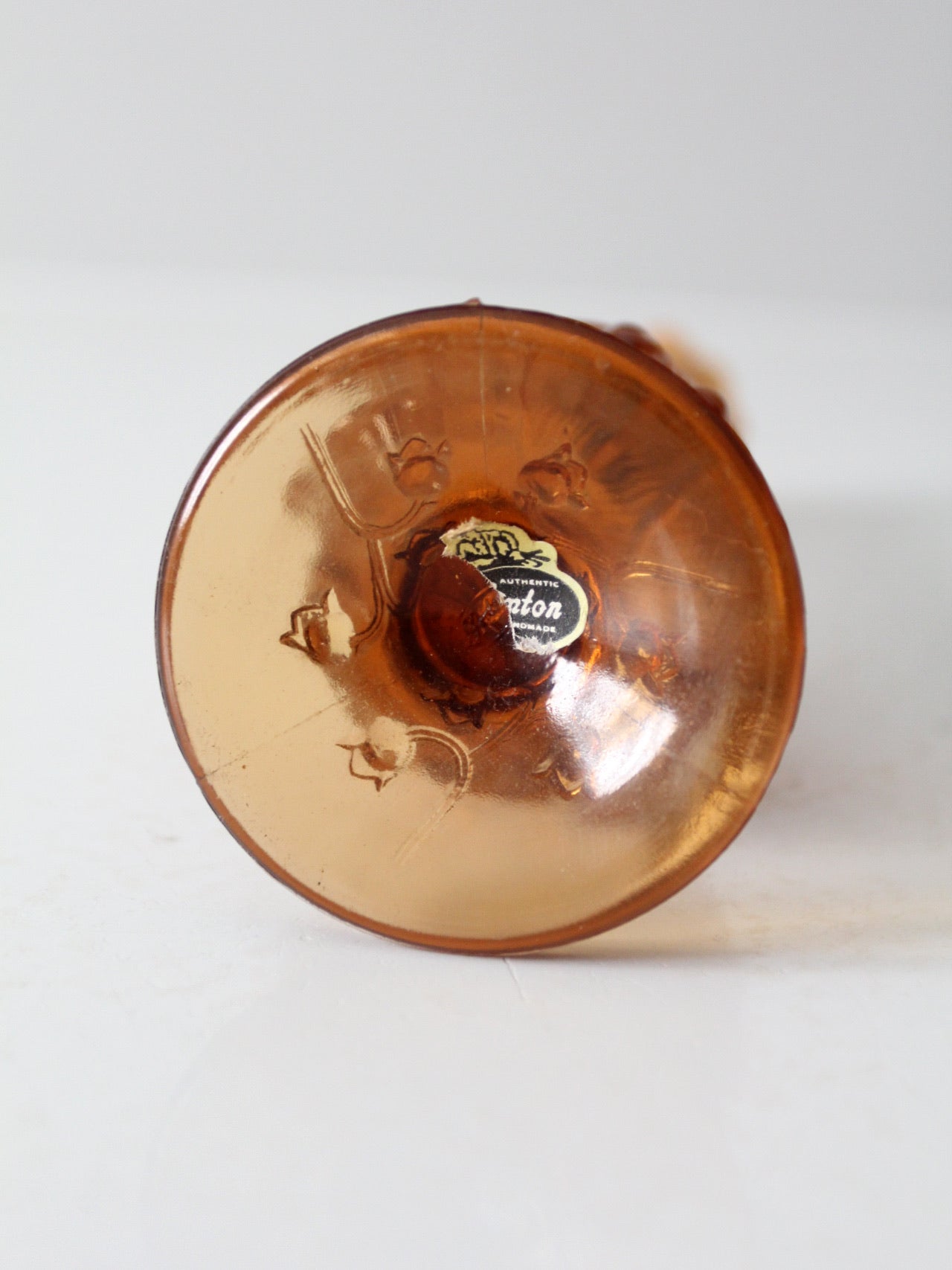 vintage Fenton cameo opalescent bud vase