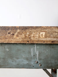 vintage industrial American work table