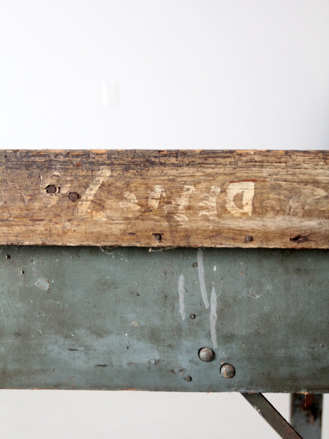 vintage industrial American work table