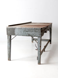 vintage industrial American work table