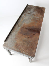 vintage industrial American work table