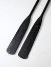 vintage painted wooden oars
