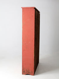 antique primitive painted wood cabinet