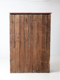 antique primitive painted wood cabinet