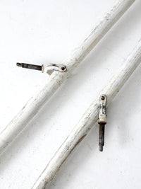 vintage painted wooden oars pair