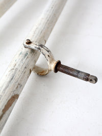 vintage painted wooden oars pair