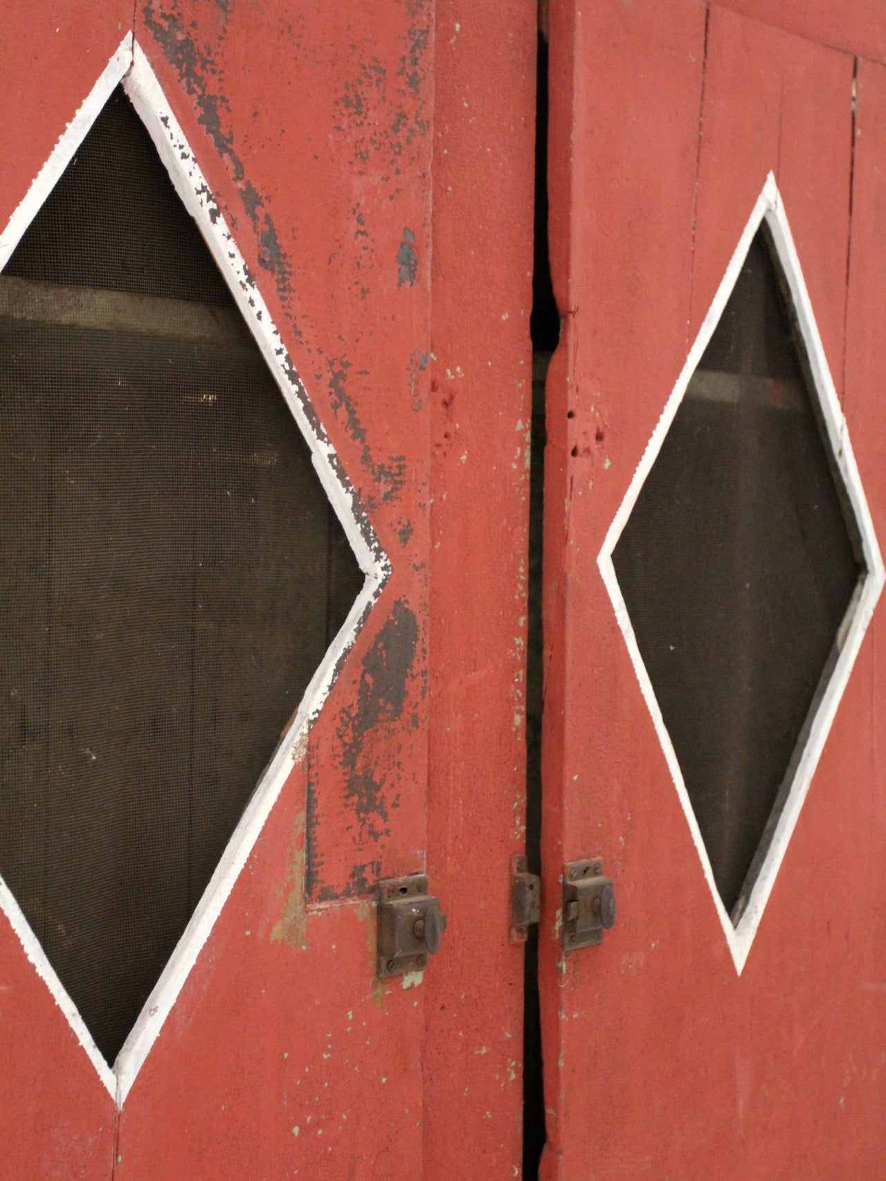 antique primitive painted wood cabinet