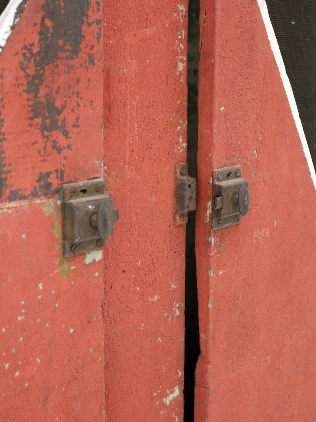 antique primitive painted wood cabinet