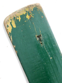 vintage painted wooden oars pair