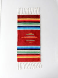 vintage Mexican serape table runner