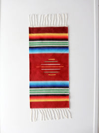 vintage Mexican serape table runner