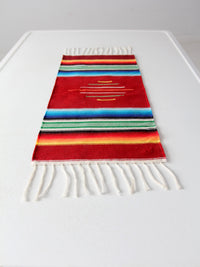 vintage Mexican serape table runner