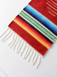 vintage Mexican serape table runner