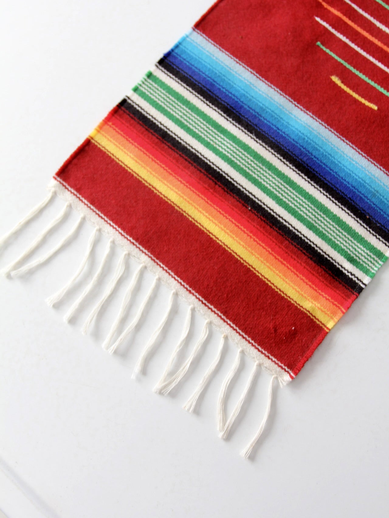 vintage Mexican serape table runner