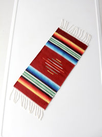 vintage Mexican serape table runner