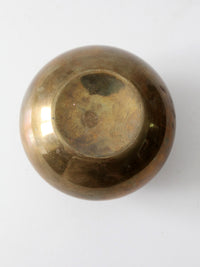 vintage brass bowl with kitten lid