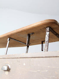 antique enamel top table with ironing board