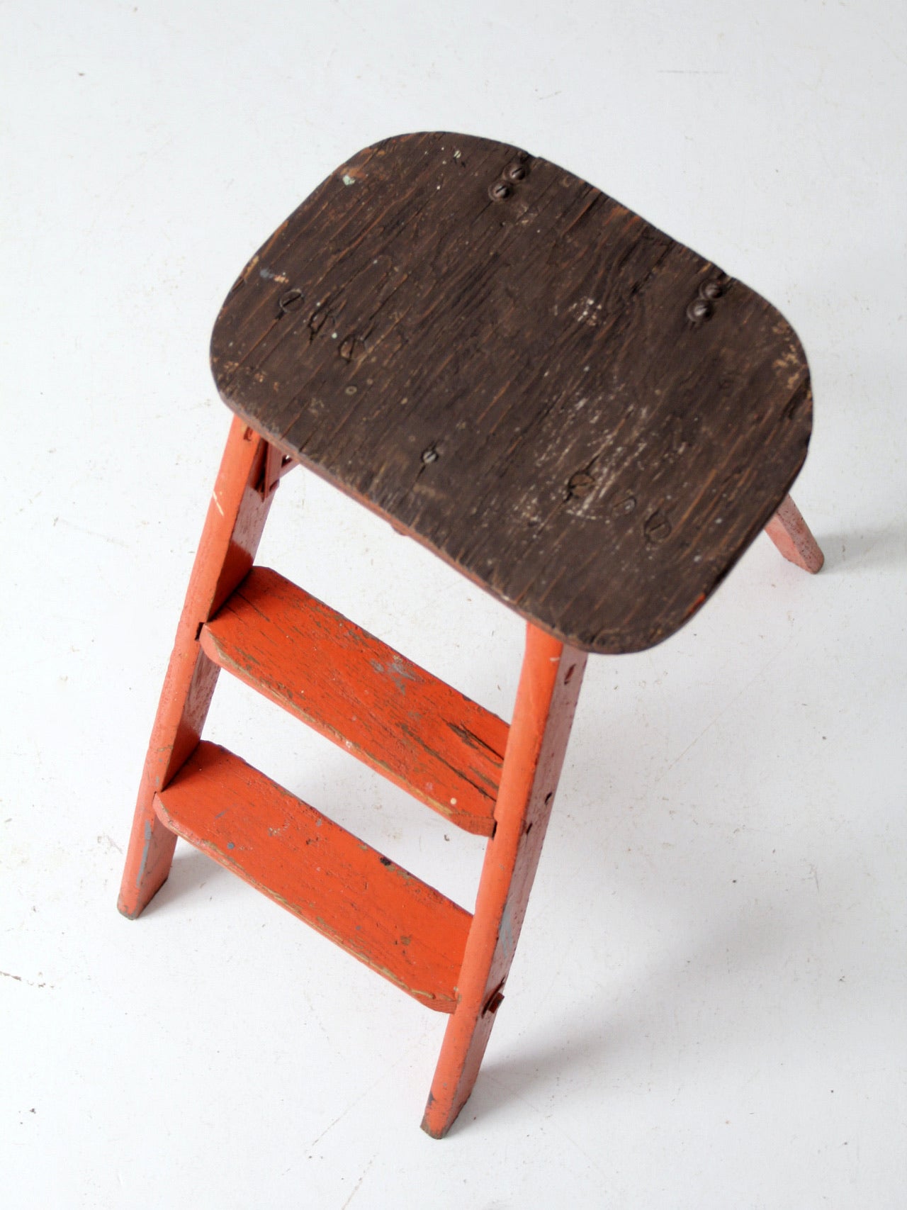 vintage wooden step ladder