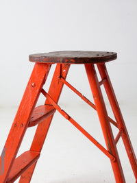 vintage wooden step ladder