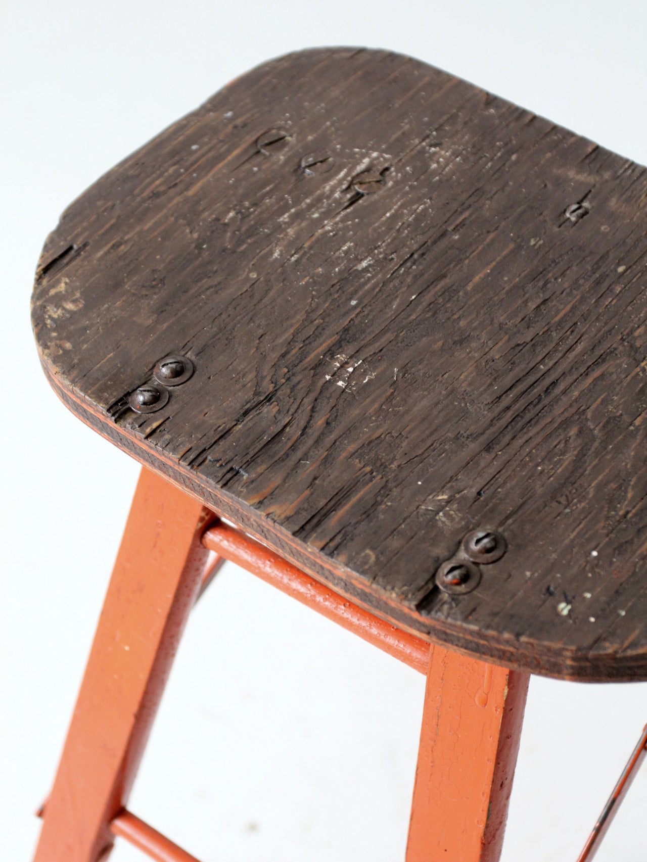 vintage wooden step ladder