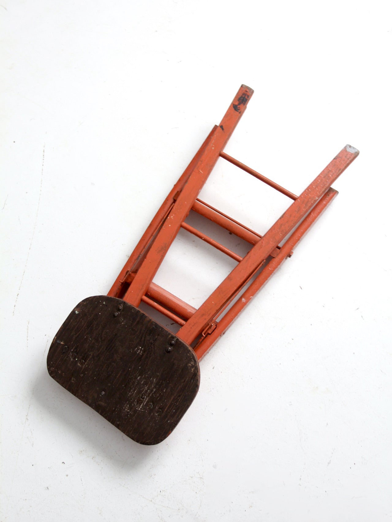 vintage wooden step ladder