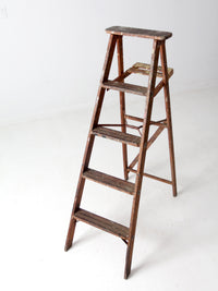 vintage painter's wooden ladder