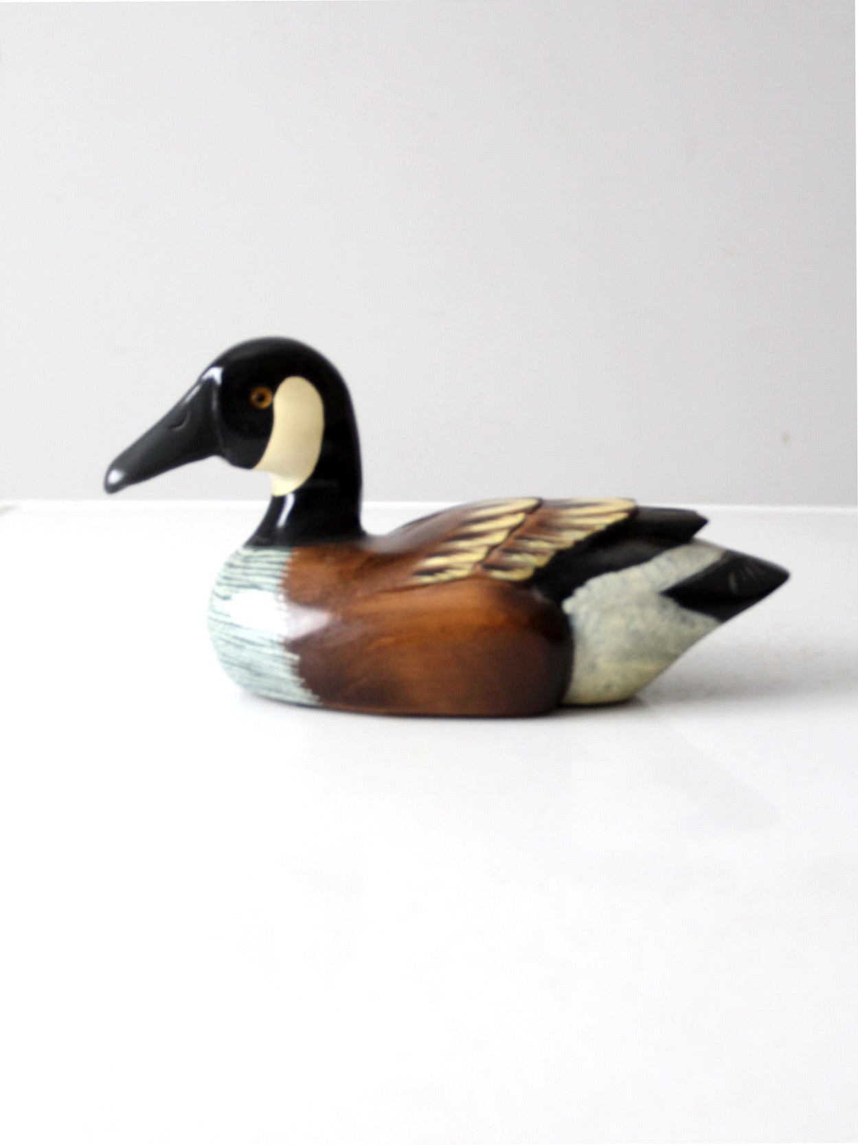 vintage hand painted duck decoy