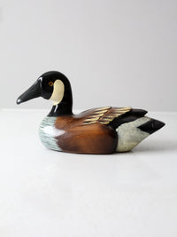 vintage hand painted duck decoy