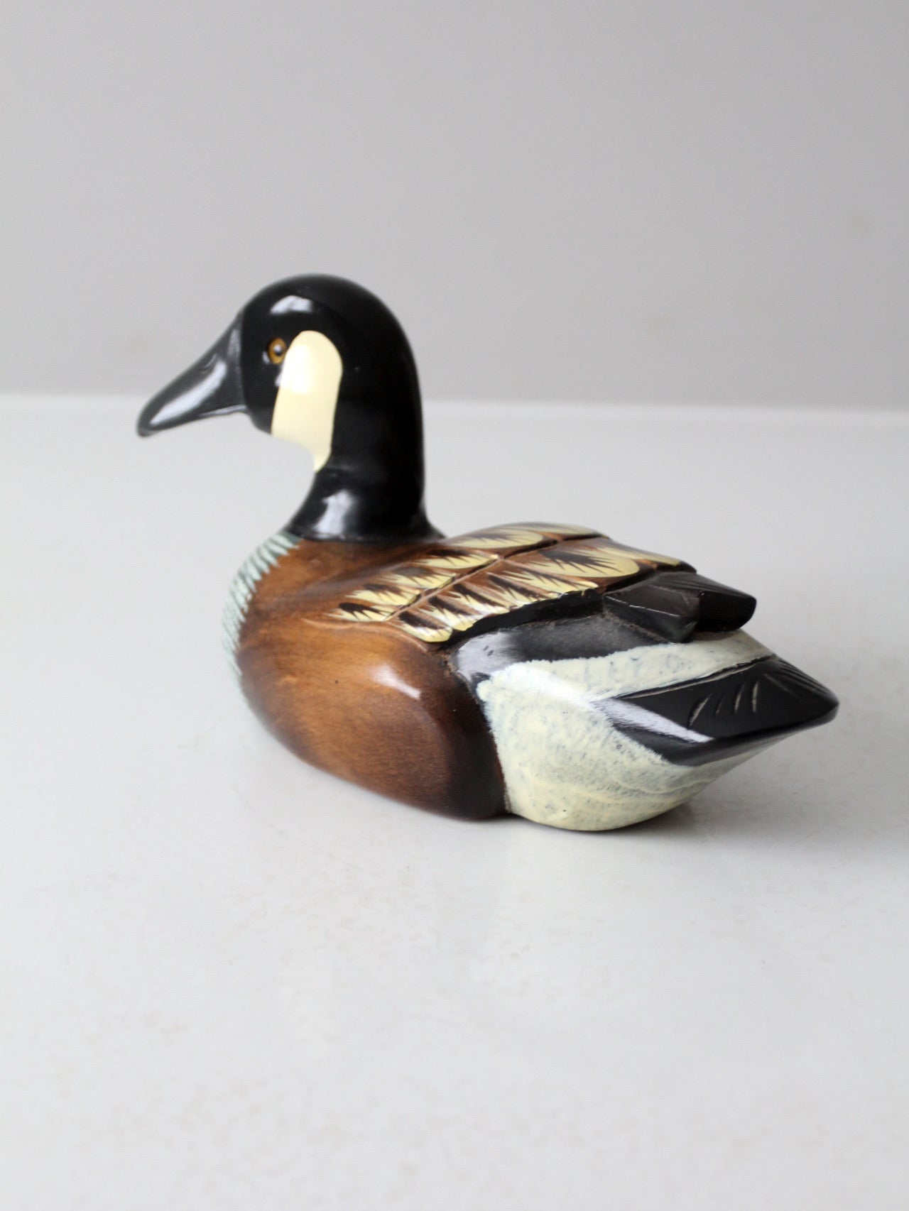 vintage hand painted duck decoy