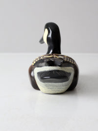 vintage hand painted duck decoy
