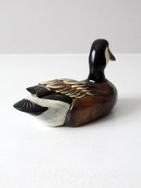 vintage hand painted duck decoy