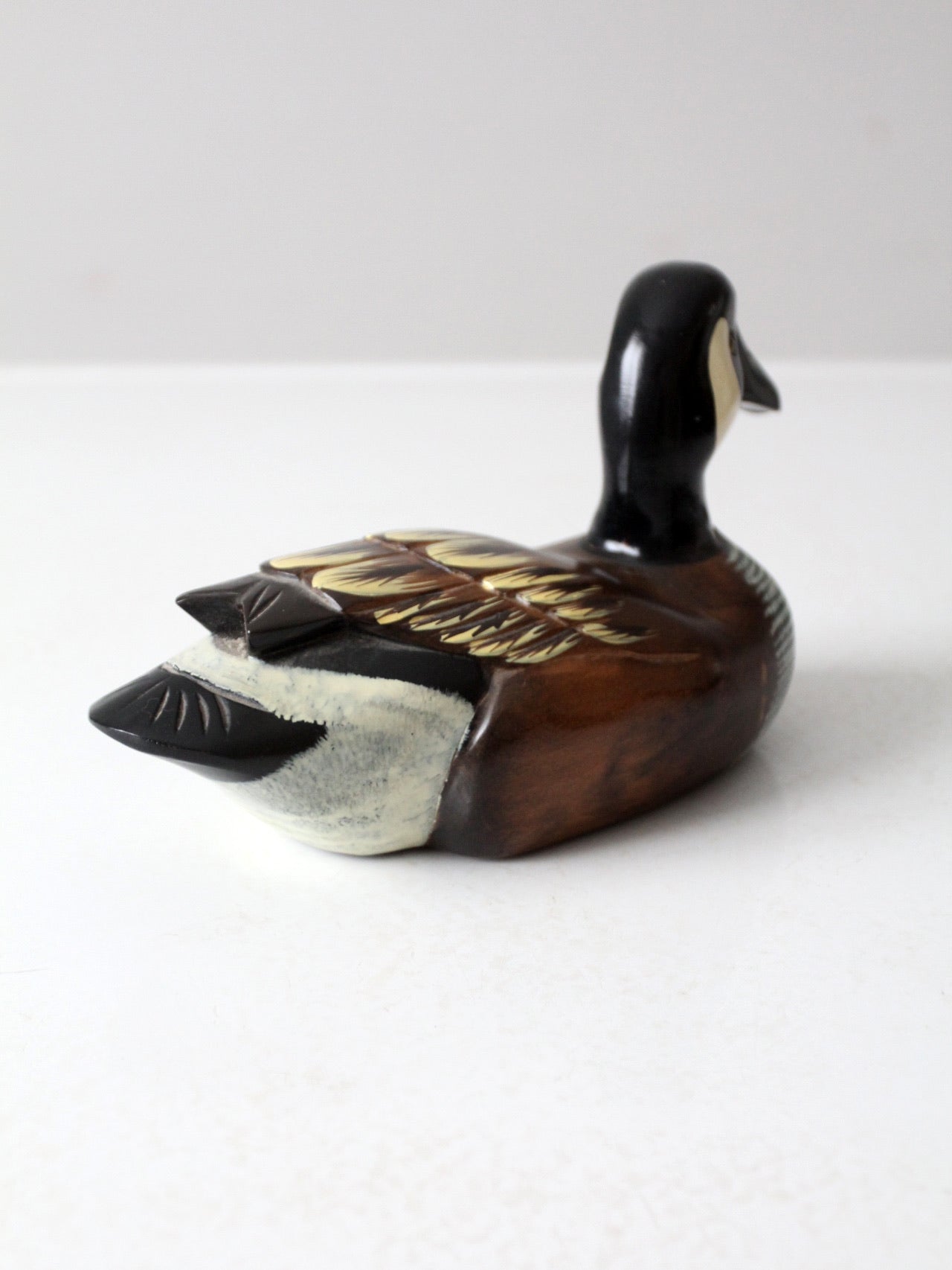 vintage hand painted duck decoy