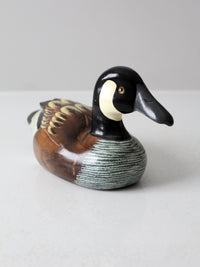 vintage hand painted duck decoy
