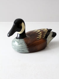 vintage hand painted duck decoy