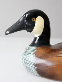 vintage hand painted duck decoy