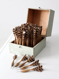 vintage Apex No 2 dart set with storage box