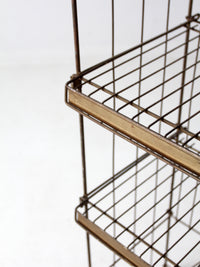 vintage metal industrial metal shelving rack