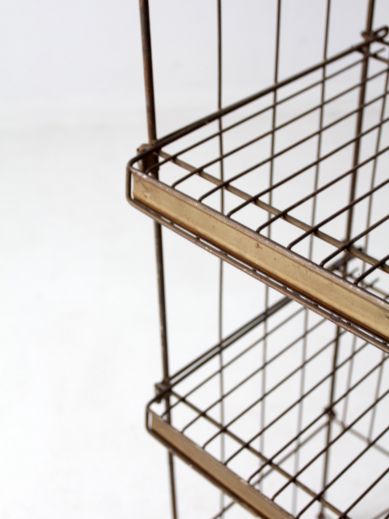 vintage metal industrial metal shelving rack