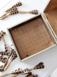 vintage Apex No 2 dart set with storage box