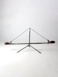 vintage hand-built seesaw
