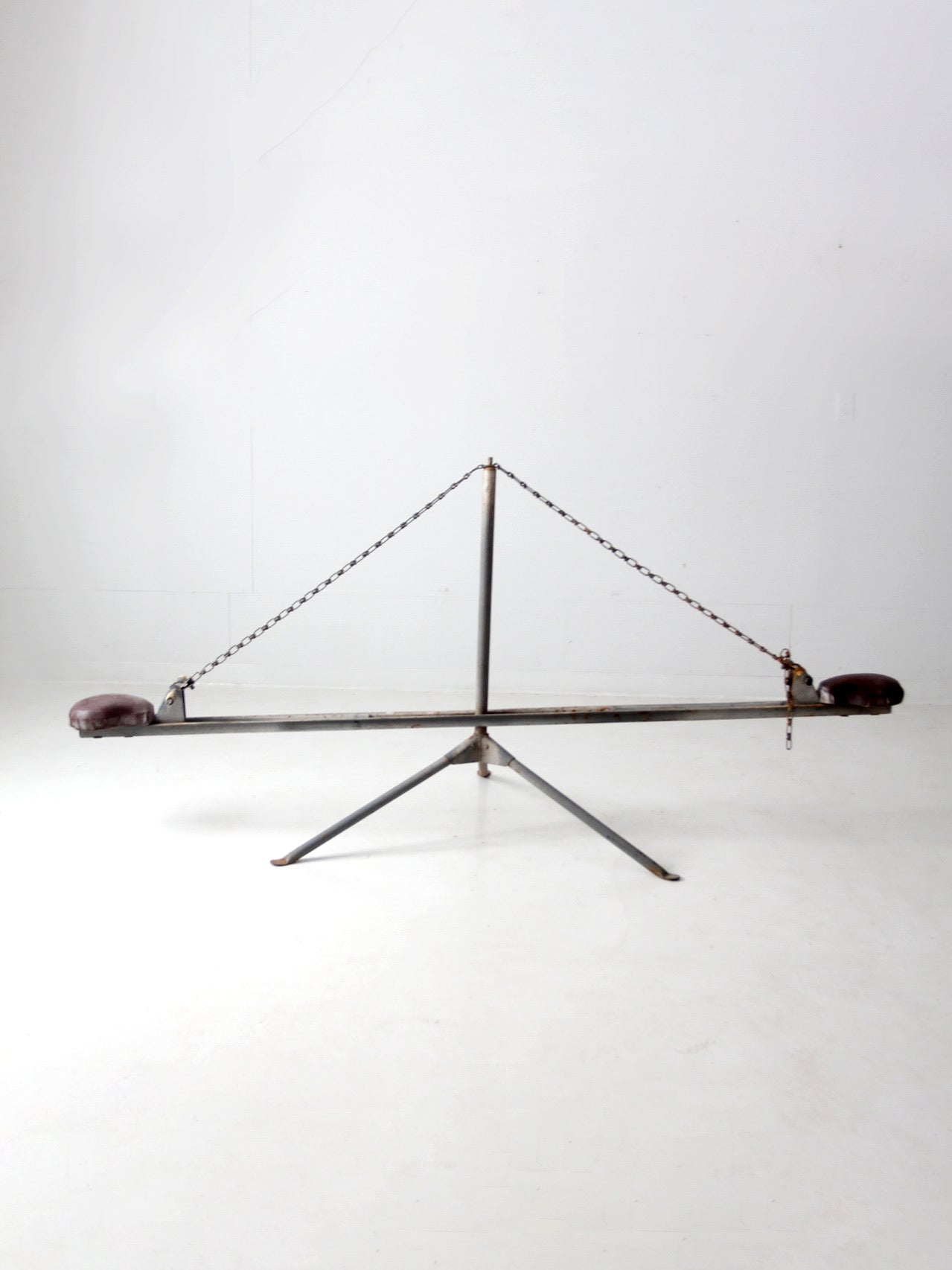 vintage hand-built seesaw