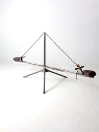 vintage hand-built seesaw