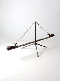 vintage hand-built seesaw