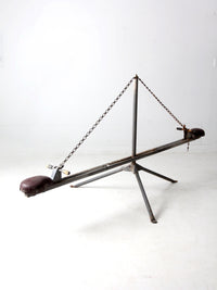 vintage hand-built seesaw