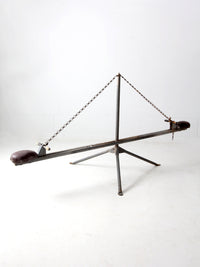 vintage hand-built seesaw