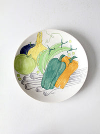mid-century Italian Ernestine Salerno vegetable plate