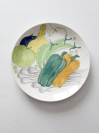 mid-century Italian Ernestine Salerno vegetable plate