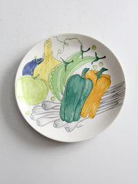 mid-century Italian Ernestine Salerno vegetable plate