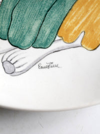 mid-century Italian Ernestine Salerno vegetable plate